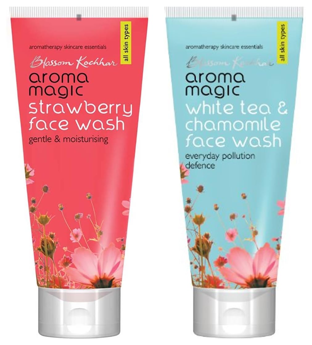 Aroma Magic Face Wash 100 Ml (Strawberry) And Face Wash 100 Ml (White Tea)