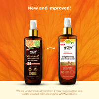 WOW Skin Science Vitamin C Skin Mist Toner with Lemon Essential Oil, Orange Essential Oil With Hazel & Aloe Vera Extracts - For All Skin Types - No Parabens, Silicones, Mineral Oil & Sulphates - 200mL