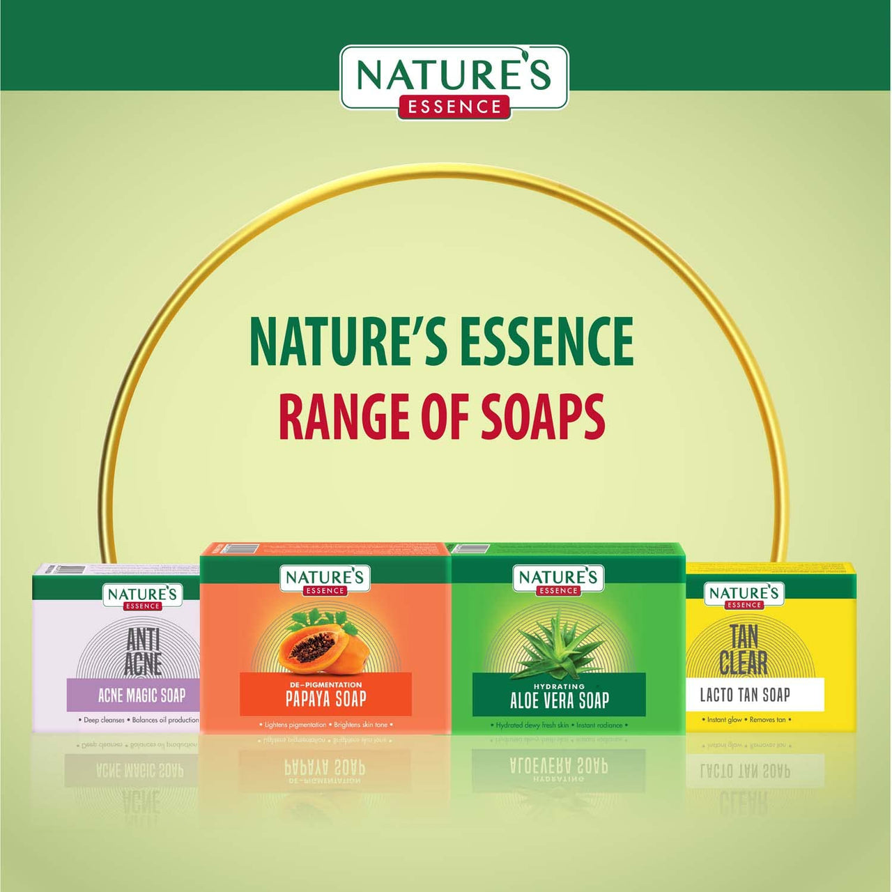 Nature's Essence Hydrating Aloe Vera Soap | Soap for Bath, 75g