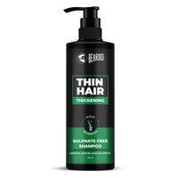 BEARDO Thin Hair Thickening Sulphate Free Shampoo for Men 200 ml | With Biotin, Keratin, Saw Palmetto | Sulphate and Paraben Free Shampoo | For Strong & Thick Hair