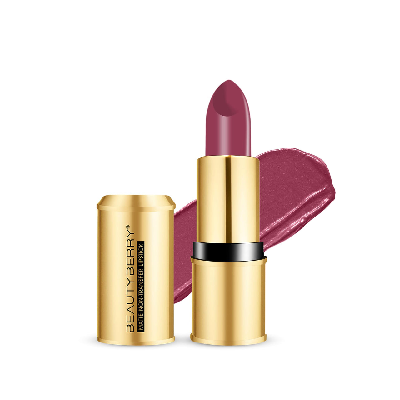 Beauty Berry Bold Babe Non-Transfer Matte Lipstick | Highly Pigmented, Lightweight, Smudge Proof & Waterproof Lipstick | Single Swipe Application, Long Lasting Lipstick for Women (Maple Magenta)