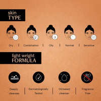 Deconstruct Soothing Makeup Cleansing Balm|Contains 0.1% Bisabolol&1% Oats Oil|Gentle Makeup Remover|For Normal,Dry,Combination Skin|Removes Excess Oil&Dirt,Detoxifies&Clear Pores|For Men&Women|50G