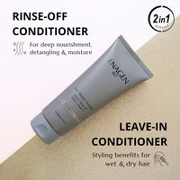 Enagen Bio Premium Hair Care Duo Conditioner: Rinse off & Leave In Conditioner - Multipurpose Hair Savior Nourish, Style, and Transform Your Tresses with Hyaluronic Acid, Quinoa & Argan