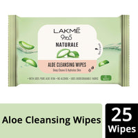 Lakmé 9To5 Natural Aloe Cleansing Wipes, 141 G