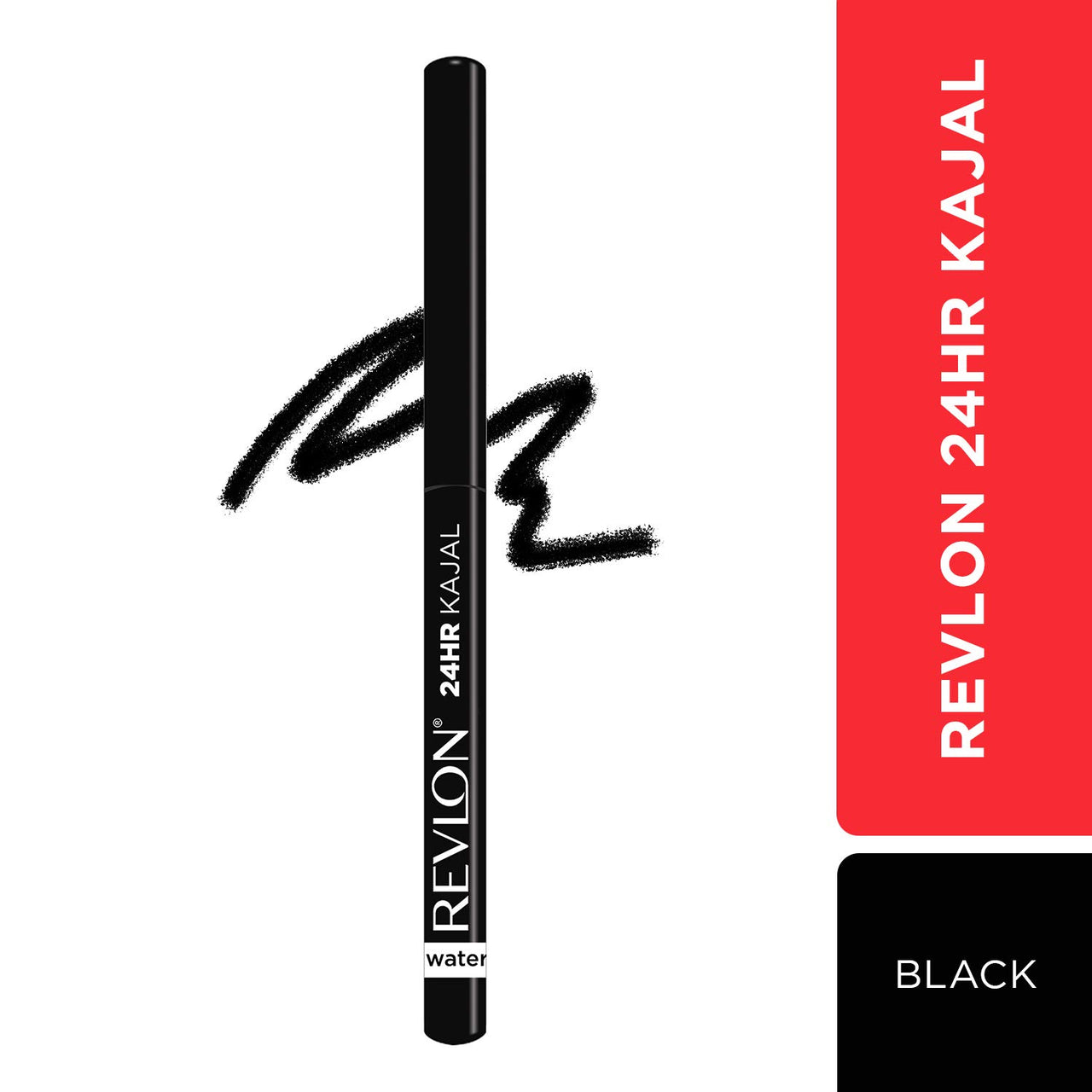 REVLON 24 Hr Kajal, Matte Finish Stick, 0.35G - Intense Black