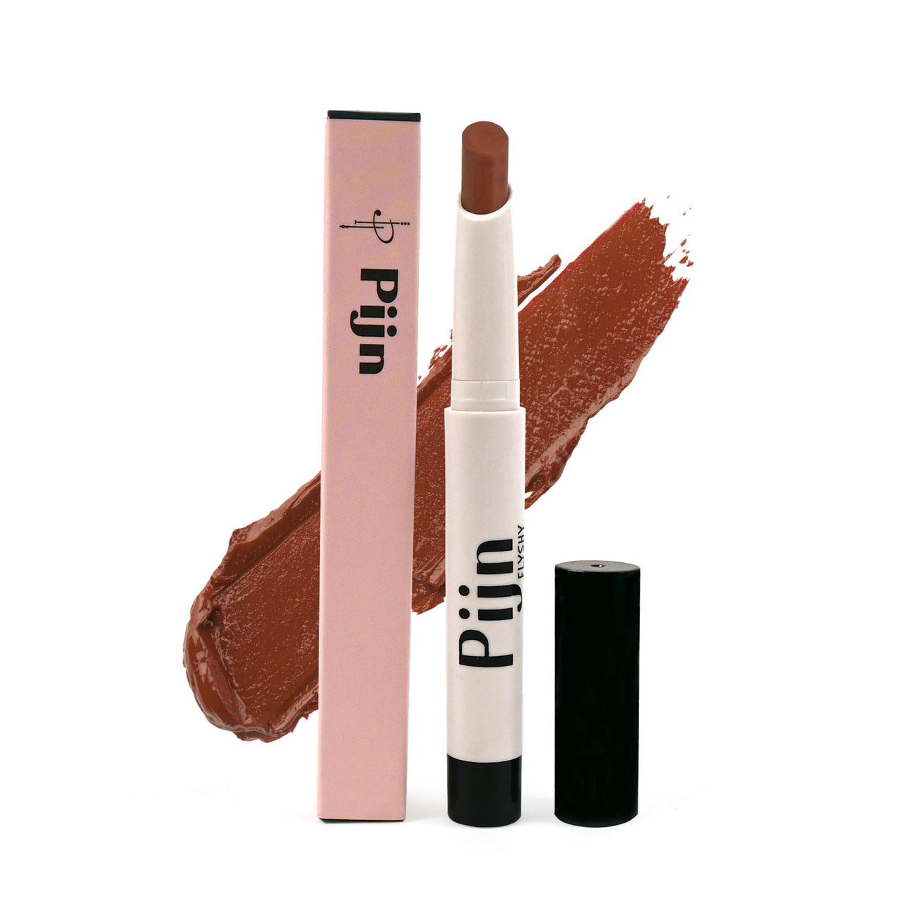 Pijn Luxe Comfy Matt Lipstick Nude Brown | 12HR Long-Lasting, Smudge-Proof & Waterproof | Lightweight, Smooth Matte Finish With Vitamin E & Lip Repair | Lipstick for Women
