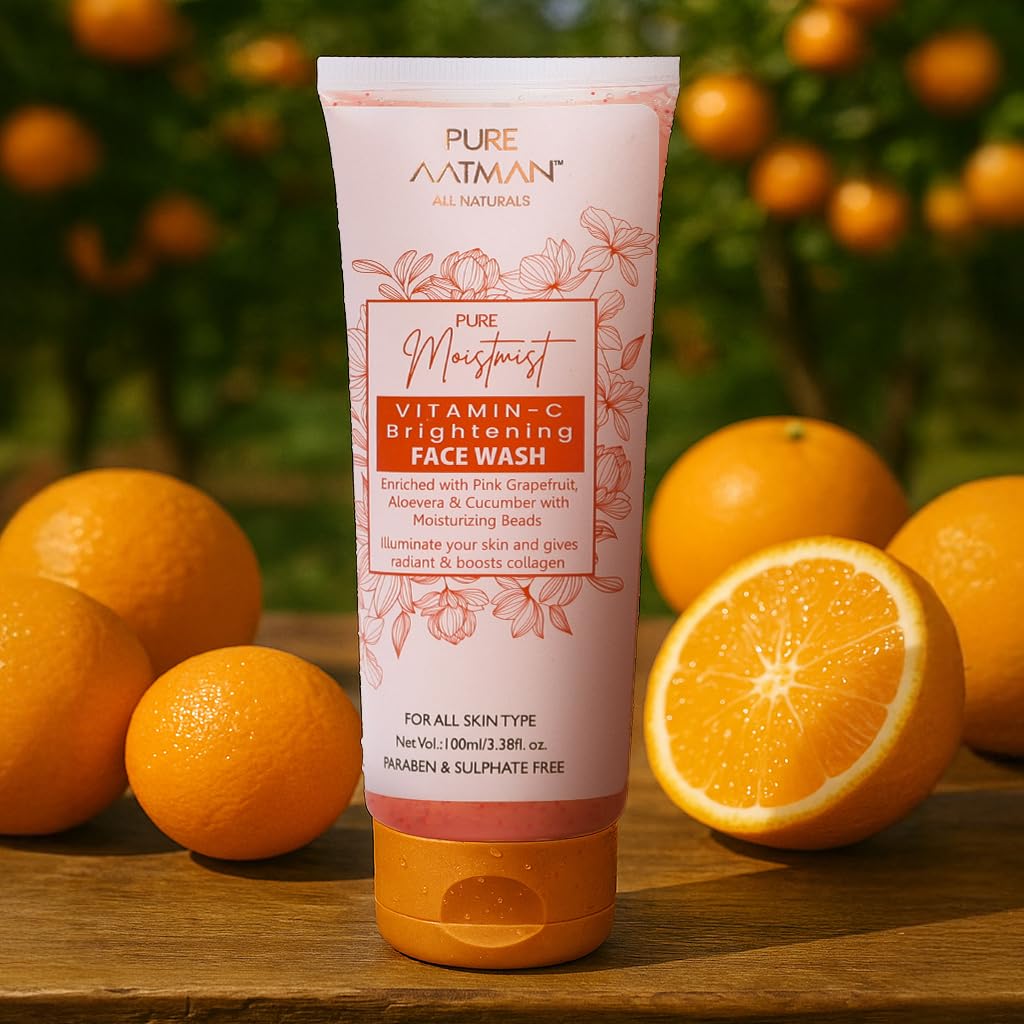 Pure Aatman Vitamin C Face Wash with Pink Grapefruit & Cucumber