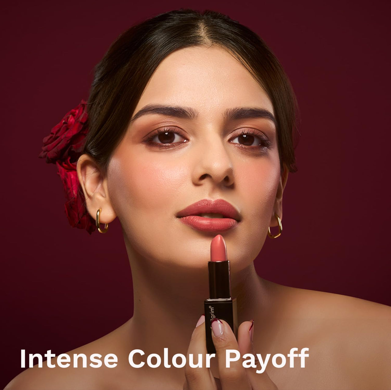 Pilgrim Matte Bullet Lipstick Intense Colour Transferproof & Smudgeproof Pink Hotness -12