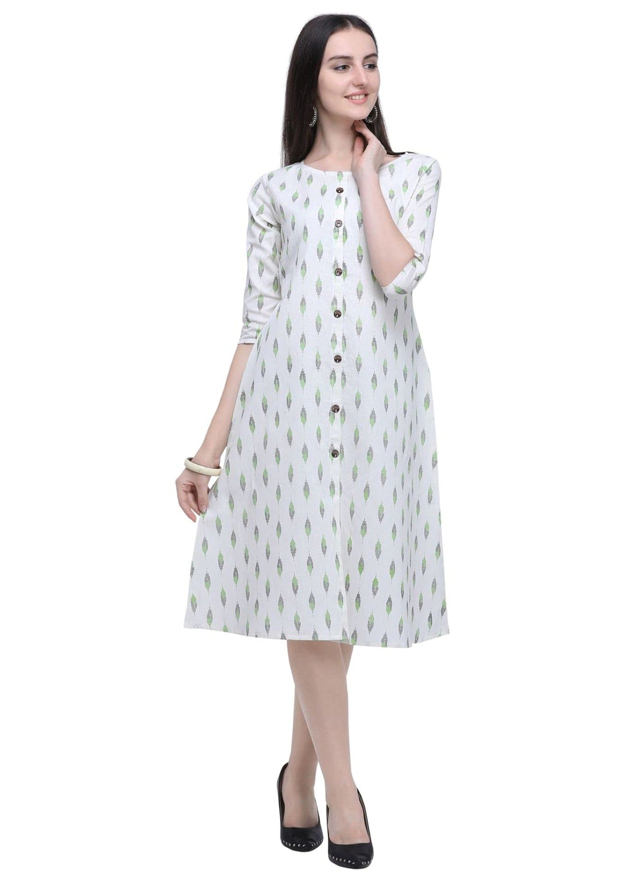 Pinkriti Women's  Cotton A-Line Kurta