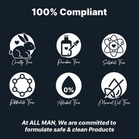 ALL MAN Beard Pro Shampoo & Conditioner, Remove Dirt, Oil, & Product buildup with Deep Hydration with Wheat Amino Acids & Betaine | 100ml