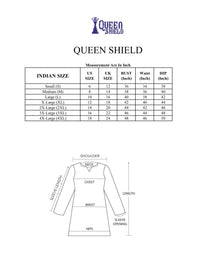 QUEEN SHIELD Women Cotton Kurta XL White