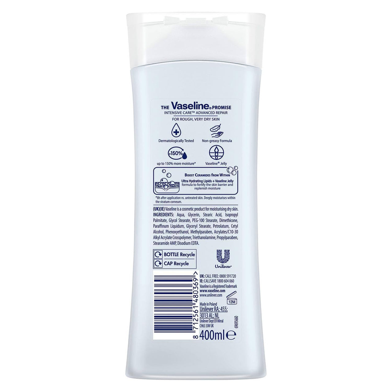 Vaseline Intensive Care Advanced Repair 72H Body Lotion-Imported, 400 ml (Pack of 1) (SG_B0193HLD5Q_US)