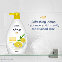 Dove Energising Body wash with energising lemon scent and nourishing Vitamin C, 100% gentle and paraben free/sulphate free cleansers, 100% plant- based moisturisers, 800ml