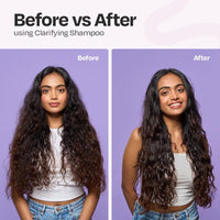 Manetain Clarifying Shampoo for All Hair Types 236ml Sulphate Paraben and Toxin Free Mild Vegan Shampoo for Women, Men with Wavy, Dry, Curly and Frizzy Hair