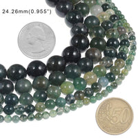 Natural Stone Beads 8mm Aquatic Agate Gemstone Round Loose Beads Crystal Energy Stone Healing Power for Jewelry Making DIY,1 Strand 15