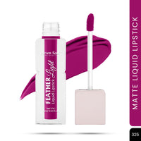 Seven Seas Feather Light Liquid Lipstick | Matte Finish Liquid Lipstick | Long Lasting | Non Transfer | One Coat Application | Stay Upto 12 Hours (325, 6ml)