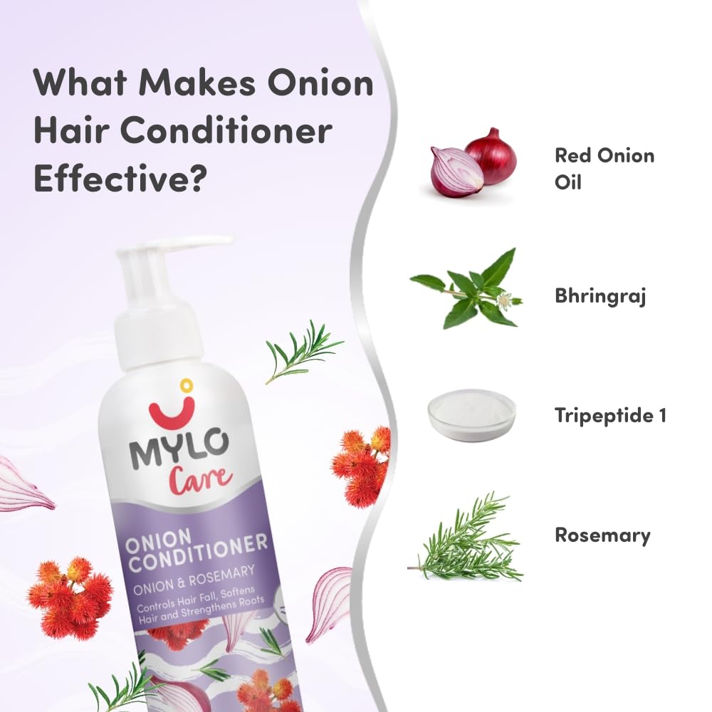 Mylo Pre & Post Pregnancy Hairfall Shampoo & Conditioner with Onion - 200 ml each