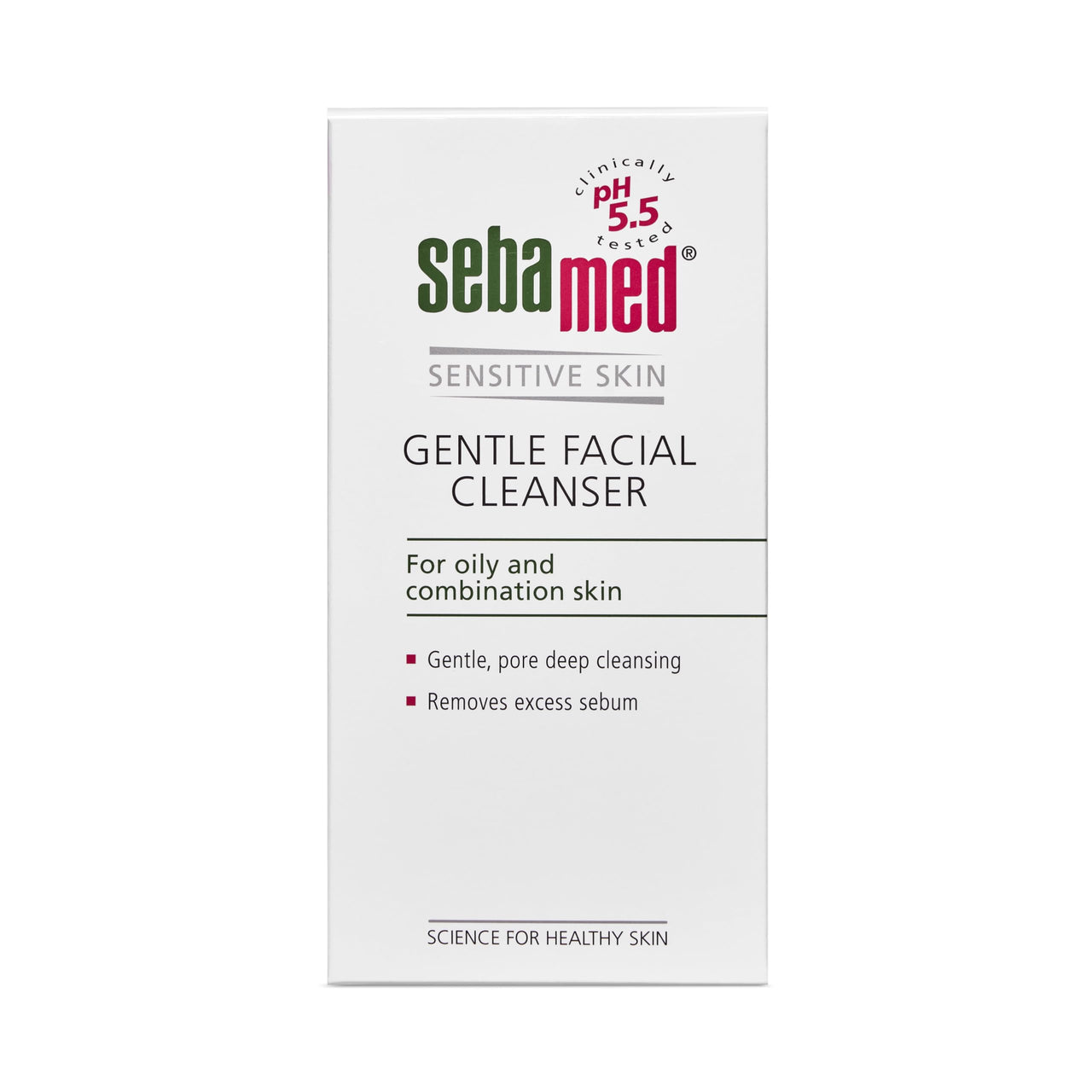 Sebamed gentle facial cleanser for oily & combination skin | pH5.5 | Daily Face Wash for acne prone skin | Provitamin B5 | Gentle foam | Protect skin's natural barrier, 150ml