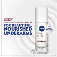 Nivea Deodorant, Deo Milk Sensitive Roll On For Women, 40 ml