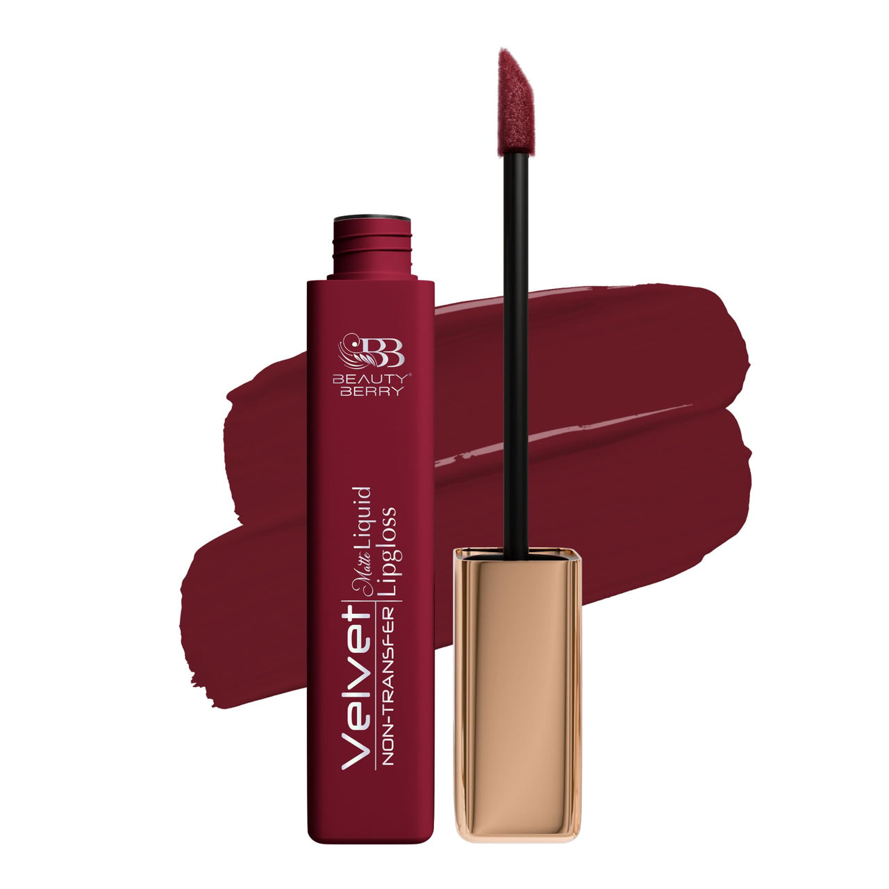 Beauty Berry Velvet Non Transfer Liquid Lipstick for Women | (Wine Kiss)