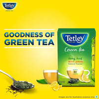 Tetley Loose Green Tea Leaves 100g, Lemon Flavour, Immune With Added Vitamin C, Makes 80 Cups, Long Leaf Tea, 5X Antioxidants As An Apple