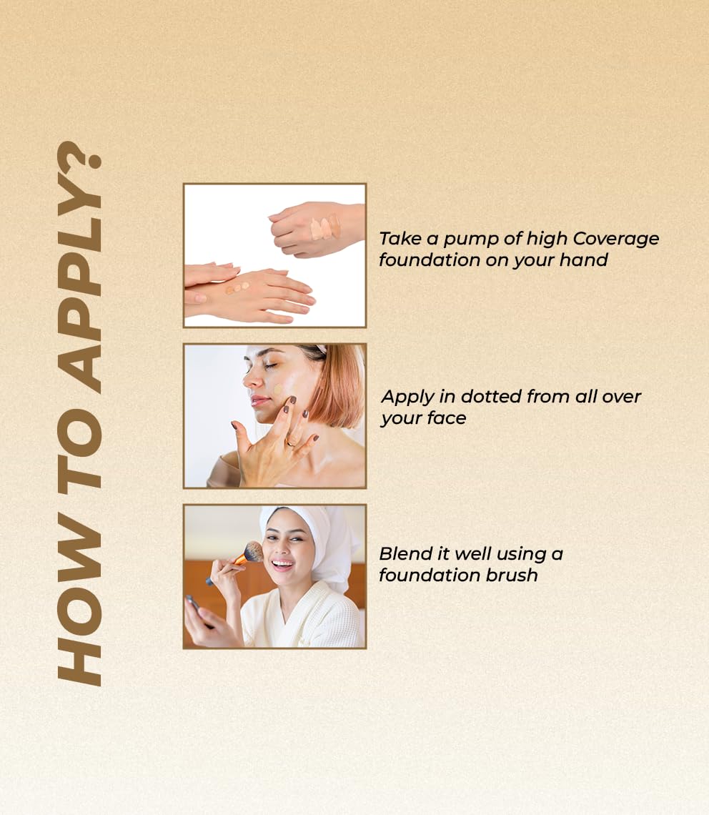 Lakyou Beauty High Coverage Foundation | Lightweight Waterproof Base Makeup | Weightless Matte Effect | Long-Lasting Silky Smooth Finish | 60ml (04(Natural Nude), 60ml)