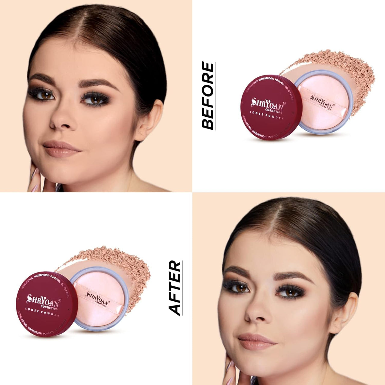 Shryoan Loose Highlighting Complexion Powder| Light Weight With Silky Feel & Easy to Use Suits All Skin Types (10g) (Shade-04)