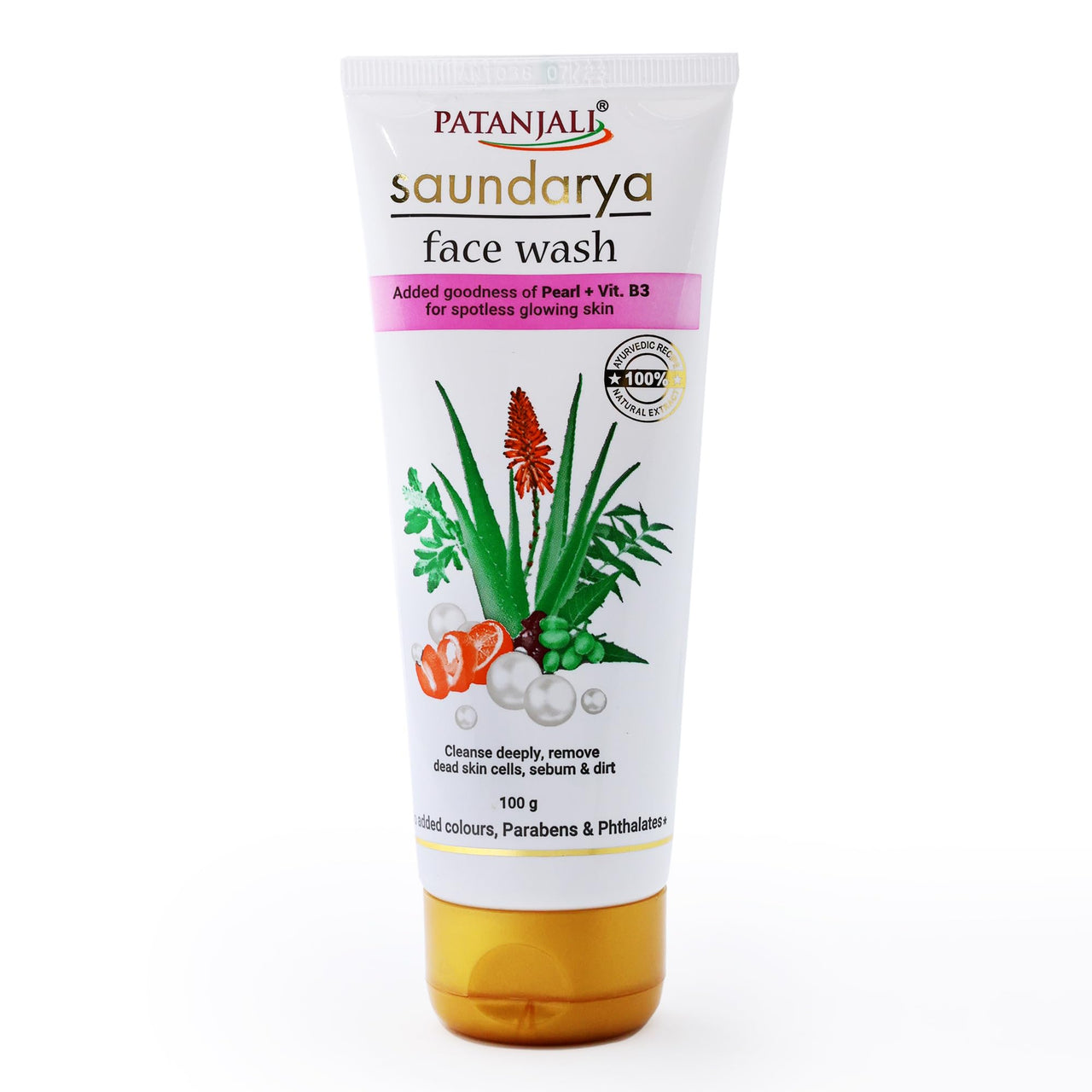 Patanjali Saundarya Deep Cleansing Face Wash 100g For Men, Women, Anti-Acne & Pimples, For all Skin Types