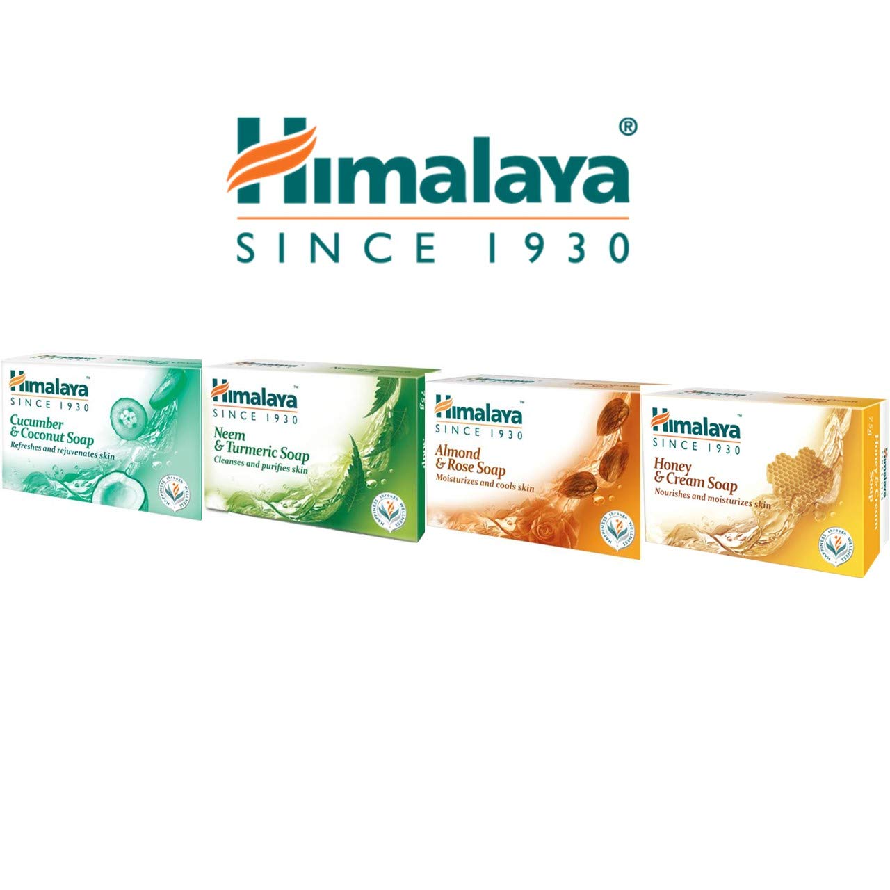 Himalaya Almond and Rose Soap, 125g (Buy 3 Get 1 Free)