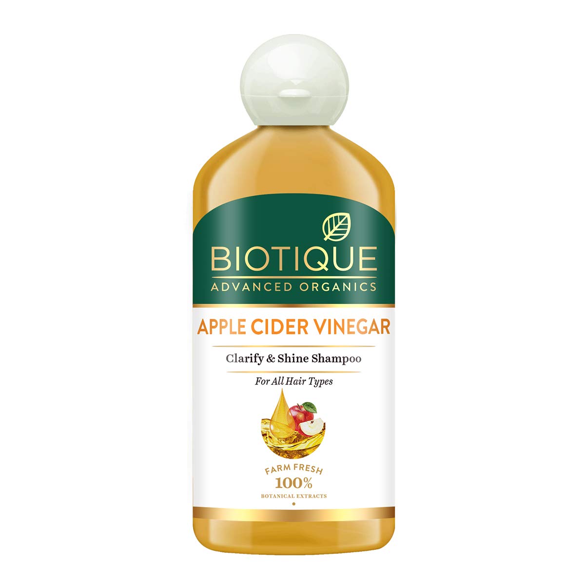 Biotique Apple Cider Vinegar Hair Shampoo, for All Hair Types, 300ml