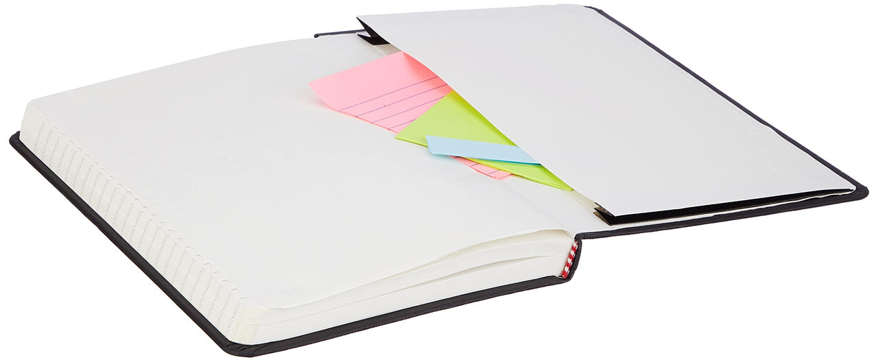 Basics Classic Notebook, Line Ruled, 240 Pages, Black, Hardcover, 5 x 8.25-Inch