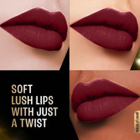 Lakmé Forever Matte Lipstick, Made With French Rose Oil Extracts, Plum Obsession, 4.5G
