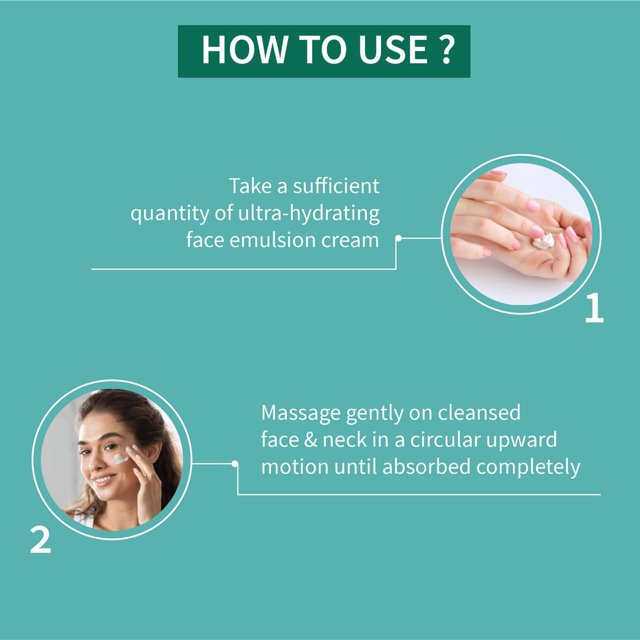 Ayouthveda Ultra Hydrating Face Emulsion Cream With Coconut Water, Aloe vera & Green Tea | Provides Long Lasting Nourishment | Fresh & Radiant Look, Reduces Blemishes & Dark Spots(Pack Of 2-60G each)