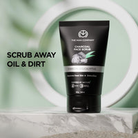 The Man Company Charcoal Tan Removal Face Scrub for Glowing Skin | Anti Acne, Blackhead Remover for Oily Skin (100 g (Pack of 1))