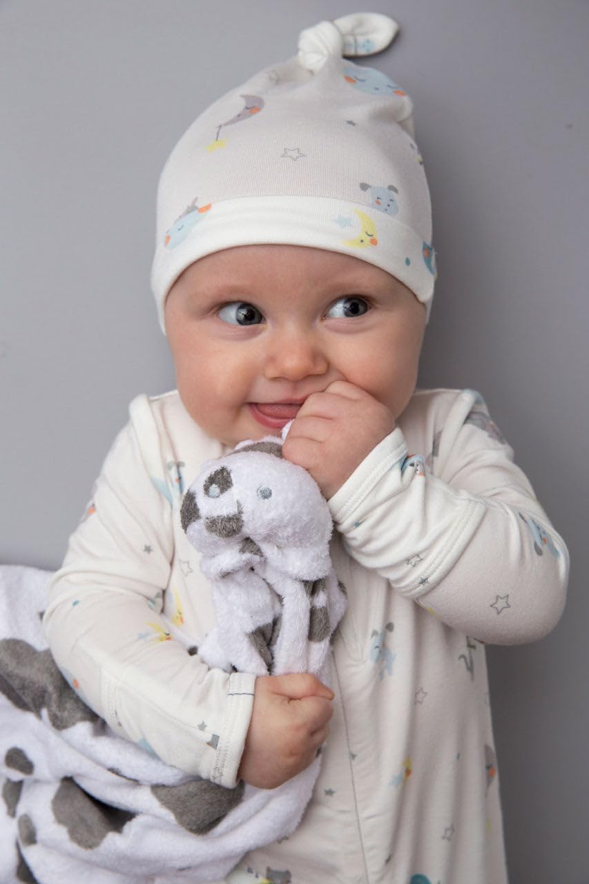 Angel Dear - White Cow, Blankie, White Cow With Grey Spots, 1 Count (Pack of 1)