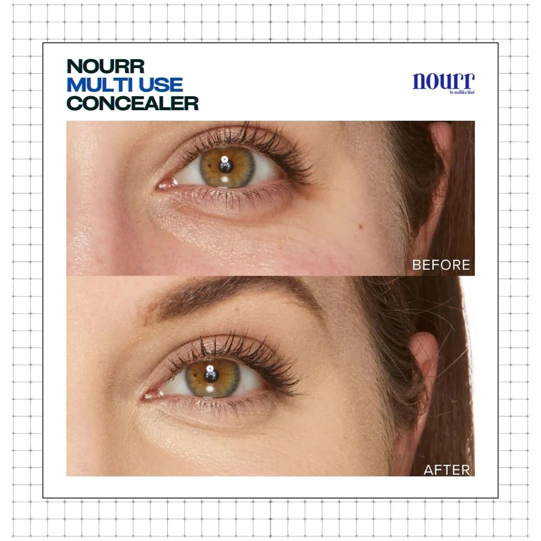 Nourr Multi-Use Concealer | All-in-One Conceal, Contour & Highlight | Hydrating, Crease-Resistant, Long-Lasting | Nourishing Formula for Flawless Skin