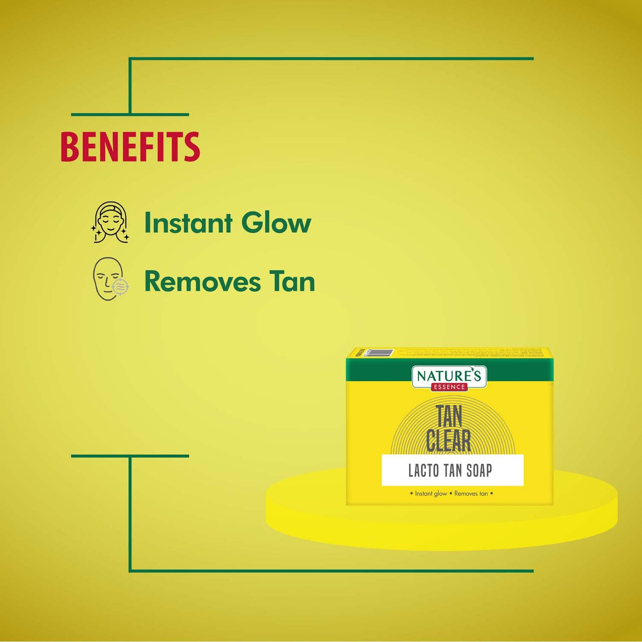 NATURES ESSENCE Caressence Lacto Tan Soap, 75G