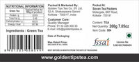 Golden Tips Healthy/Natural and Organic Darjeeling Green Tea Bags (100 Bags, 200 Gram)