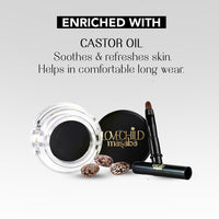 LoveChild Masaba Eye 2K Gel Eyeliner with Applicator, Black, Smudge-Proof, Waterproof, Matte Finish, Long-Lasting Precision, For Bold & Defined Eyes, 4g