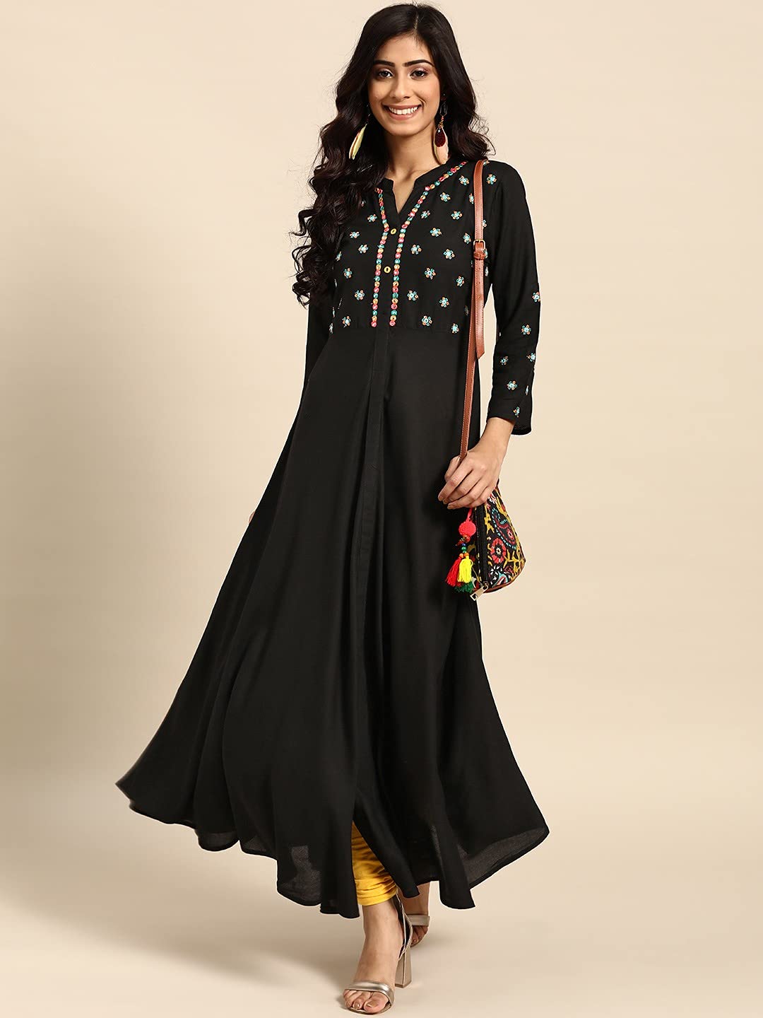 Rapsodia Women's  Rayon Anarkali Kurta