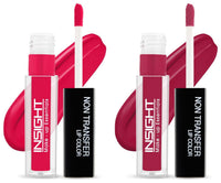 INSIGHT Non Transfer Matte Lip Color, 4Ml (14 Sugar Plum) & Matte Lip Color, 4Ml (10 Soft Rose)