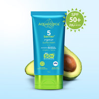Aqualogica 5 Barrier+ Repair Sunscreen with Avocado & 5 Essential Ceramides | SPF 50 PA++++ | UVA/B & Blue Light Broad Spectrum Protection | Strengthens Skin Barrier | 24 Hr Moisturization | Fragrance Free | 50 g