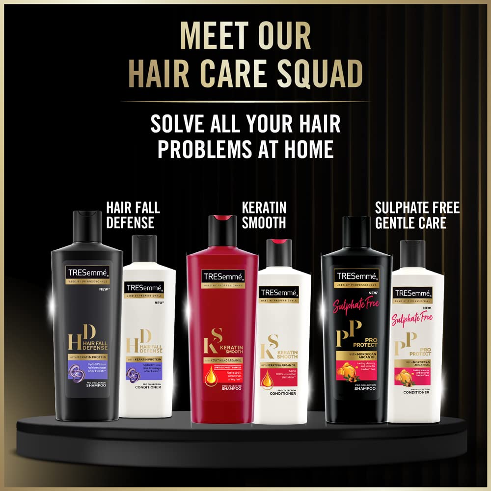 TRESemme Smooth & Shine Fresh frizzy Conditioner 335 Ml, With Biotin & Silk Proteins For Silky Smooth Hair - Deeply Moisturises Dry & Frizzy Hair, For Men & Women's (2 Count)