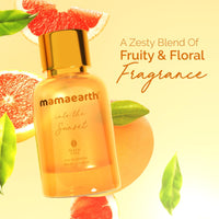Mamaearth Into the Sunset Liquid Eau De Parfum For Women, 100ml Safe Approved, Premium Long-Lasting, Blend Of Exotic Ingredients Wwith Grapefruit,Tangerine & Peony Notes, Fresh Fruity