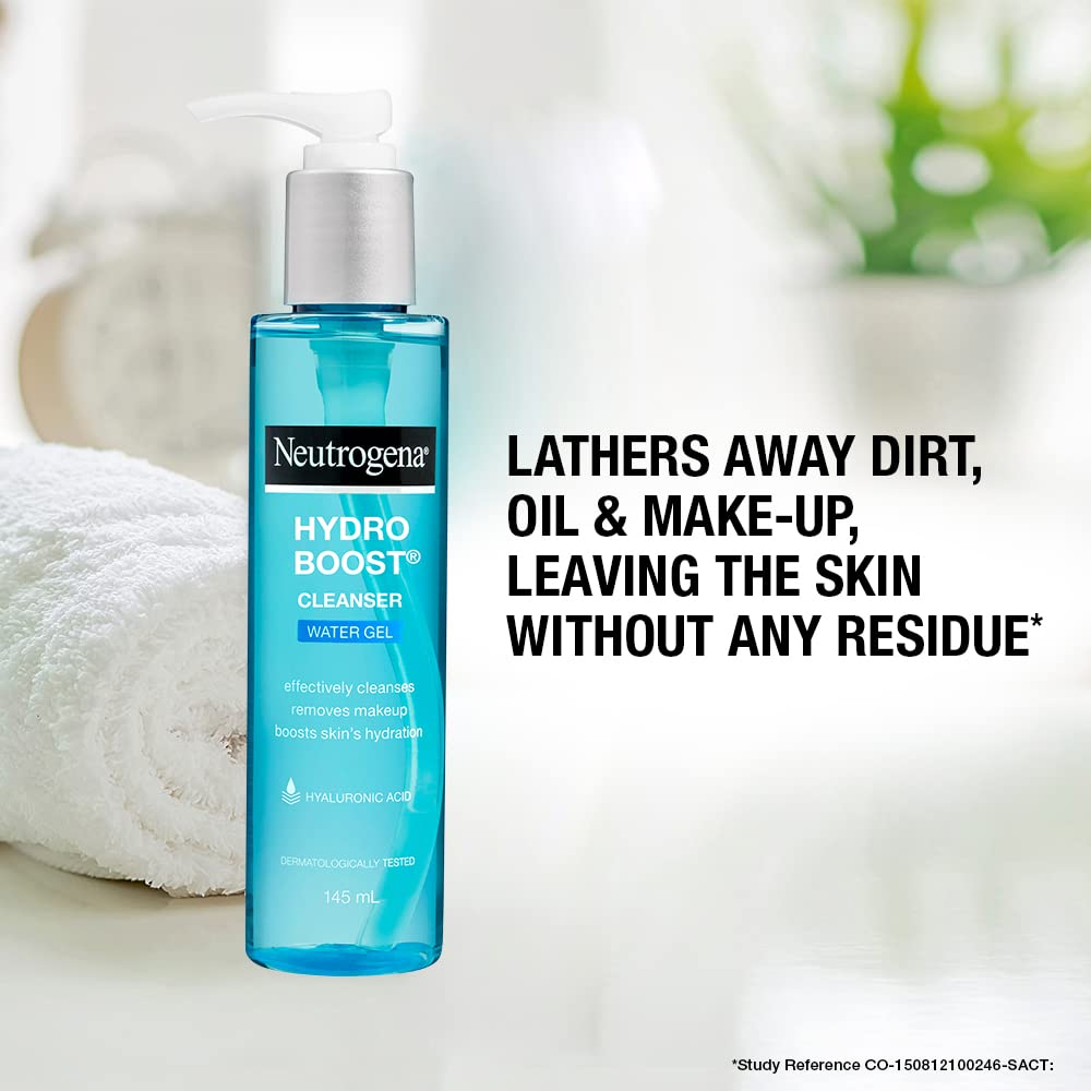 Neutrogena Hydro Boost Water Gel Cleanser, Transparent, 145 ml (26829085)
