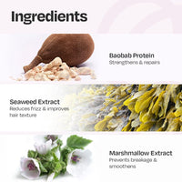 MANETAIN Moisturising Shampoo 237ml for Curly, Dry & Frizzy Hair | Sulphate & Paraben Free | Hydrates & Strengthens with Baobab Protein, Seaweed & Marshmallow Extract | CG-Friendly, Gentle Cleanser for Soft, Defined Curls