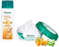 Himalaya Nourishing Skin Cream, 200ml And Herbals Protective SPF 15 Sunscreen Lotion, 100ml, Oily