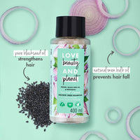 Love Beauty & Planet Onion oil|| Blackseed oil & Patchouli Sulfate Free Hairfall control Shampoo|| No Parabens|| No Dyes|| Patchouli Essential Oil|| 200 ml