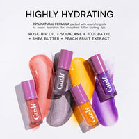 GUSH Pink Tint Colour Changing pH Lip Oil | Long Lasting Hydration & Nourishment | Enriched with Jojoba and Rosehip Oils | Weightless, Non-Sticky & Glossy Finish | (Golden Hour 5ml)