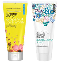 Aroma Magic Face Wash 100 ml (Grapefruit) & Aroma Magic Mineral Glow Scrub, 200ml
